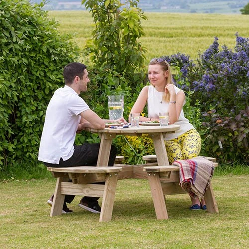Katie Round Picnic Table 2 Katie Round Picnic Table - Image 2
