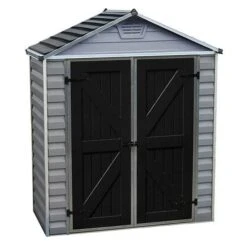 Palram 6x3 Skylight Grey Deco Apex Shed -Flower Harvest Shop 160732 2