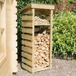 Narrow Log Store -Flower Harvest Shop 160742 6