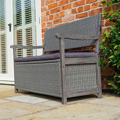 Alderley Rattan Storage Bench 2 Alderley Rattan Storage Bench - Image 2