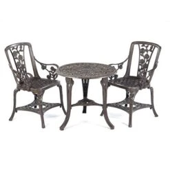 Arm Chair Patio Set - Grey 5 Arm Chair Patio Set - Grey -Flower Harvest Shop 160797 2