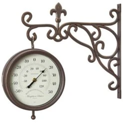 Marylebone Station Wall Clock And Thermometer 7 Marylebone Station Wall Clock And Thermometer -Flower Harvest Shop 160956 3