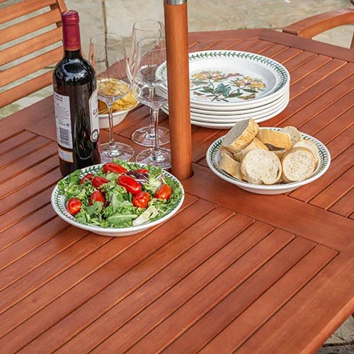 Plumley Set Green Cushions, Parasol & 15Kg Base 2 Plumley Set Green Cushions, Parasol & 15Kg Base - Image 2