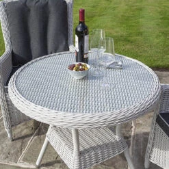 Prestbury Bistro Set Putty Grey -Flower Harvest Shop 161228 2