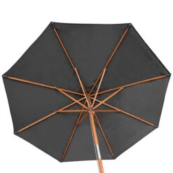 Willington Grey 2.7m Wooden Parasol 7 Willington Grey 2.7m Wooden Parasol -Flower Harvest Shop 161239 2