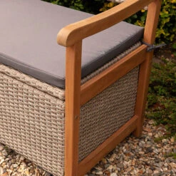 Alderley Rattan Storage Bench - Natural -Flower Harvest Shop 161355 2