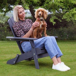 Folding Chair-Dark Grey -Flower Harvest Shop 161411 1