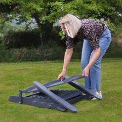 Folding Chair-Dark Grey -Flower Harvest Shop 161411 3