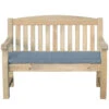 Emily Bench 2-Seater Dark Grey Seat Pad 4ft