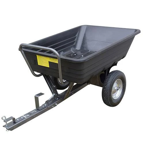 The Handy 650lb Poly Body Towed Dump Cart 1 The Handy 650lb Poly Body Towed Dump Cart