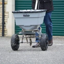 The Handy 100lbs Push Salt Spreader -Flower Harvest Shop 180220 2