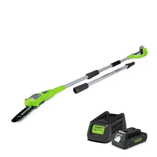 Greenworks 24V Polesaw With 2Ah Battery And Charger 1 Greenworks 24V Polesaw With 2Ah Battery And Charger