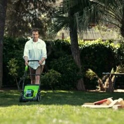 Greenworks 40v 35cm Walk Behind Mower With 2Ah Battery And Charger -Flower Harvest Shop 180286 6