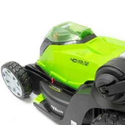 Greenworks 40v 40cm Walk Behind Mower With 2 X 2Ah Batteries And Charger -Flower Harvest Shop 180287 2