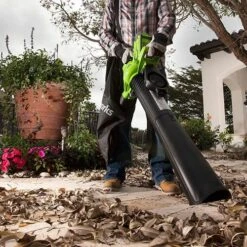 Greenworks 40v Brushless Blower And Vacuum With 2 X 2Ah Batteries And Charger -Flower Harvest Shop 180290 2