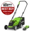 24v 33cm Lawnmower With 4Ah Battery And 2Ah Charger