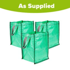 Pack Of 3 X 45L Garden Tidy/Grow Bags -Flower Harvest Shop 200260 2